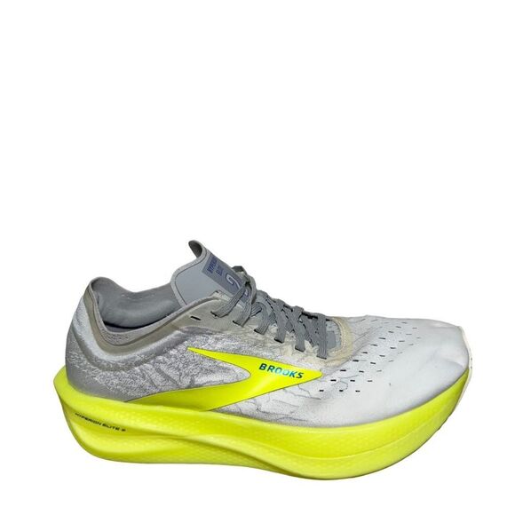 Brooks Mens Hyperion Elite 2 Running Shoe - Gray/Yellow size 10 main image 7